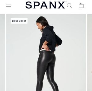 Spanx faux leather leggings